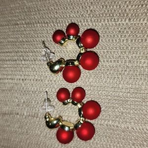 New Red Hoop Earrings